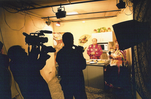 The taping of Yong's cooking show