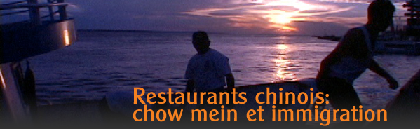 Restaurants chinois: chow mein et immigration